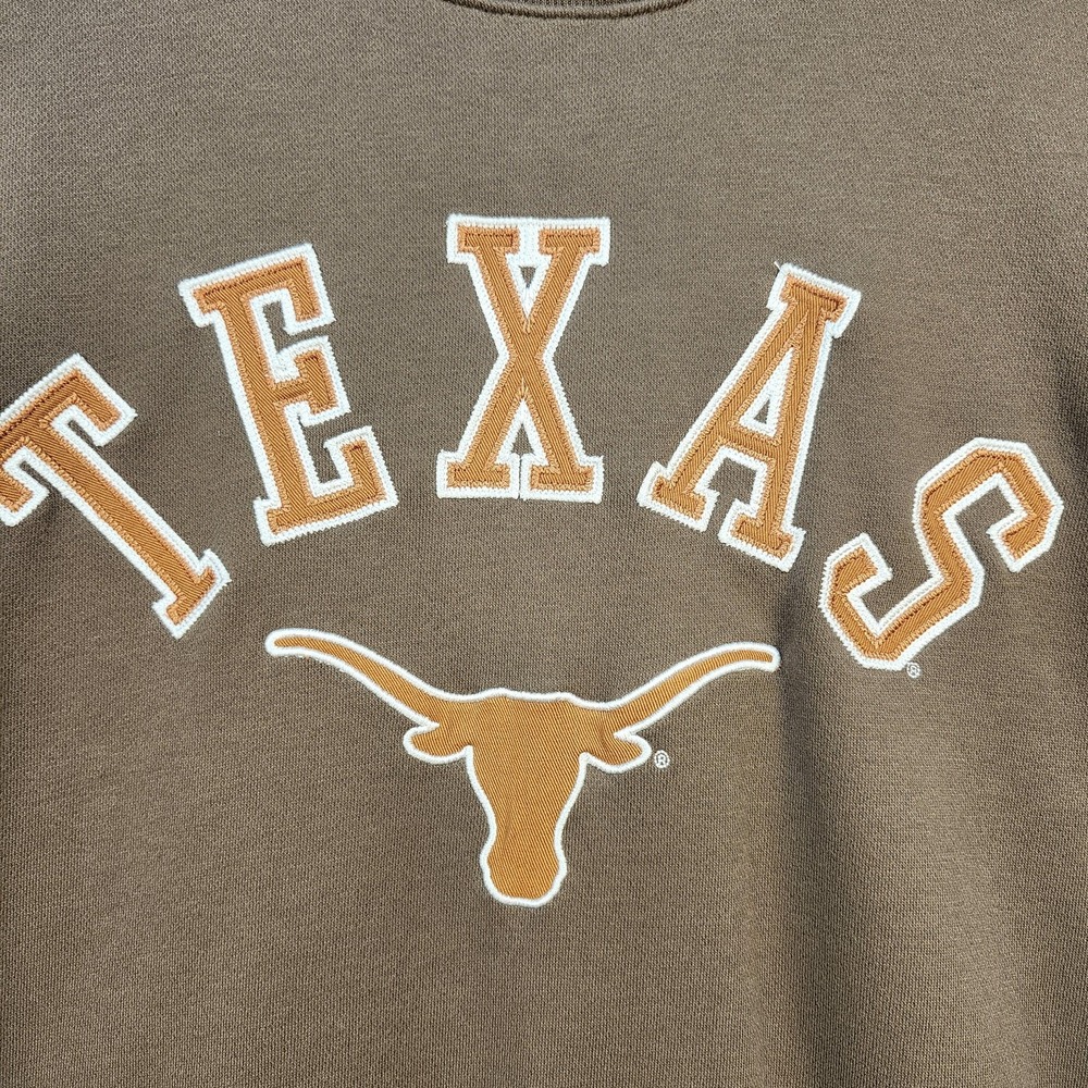 Hollister Brown Texas Longhorns Pullover Sweatshirt - Picture 2 of 8